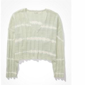 Mint oversized cropped sweater